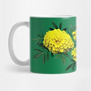 Marigolds - Group of Yellow Marigolds Mug